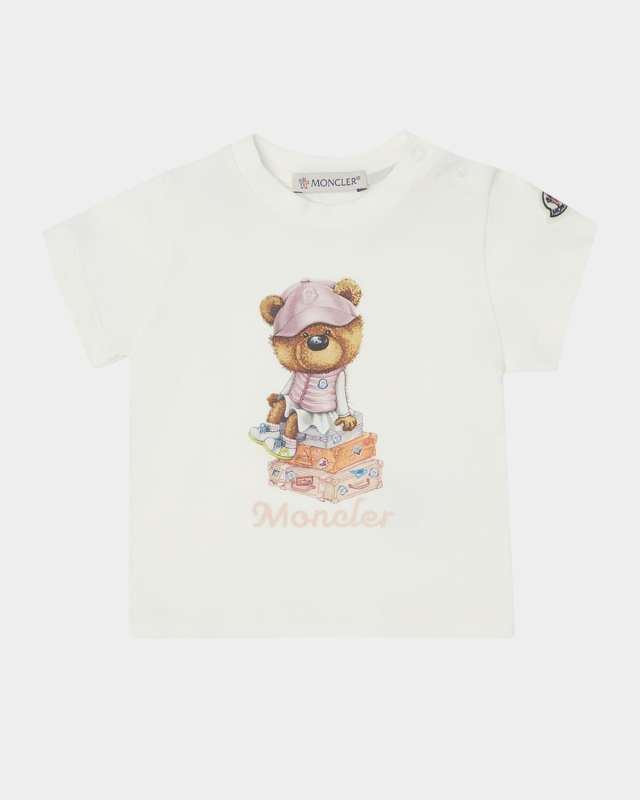 Girl's Bear Graphic Logo-Print T-Shirt, Size